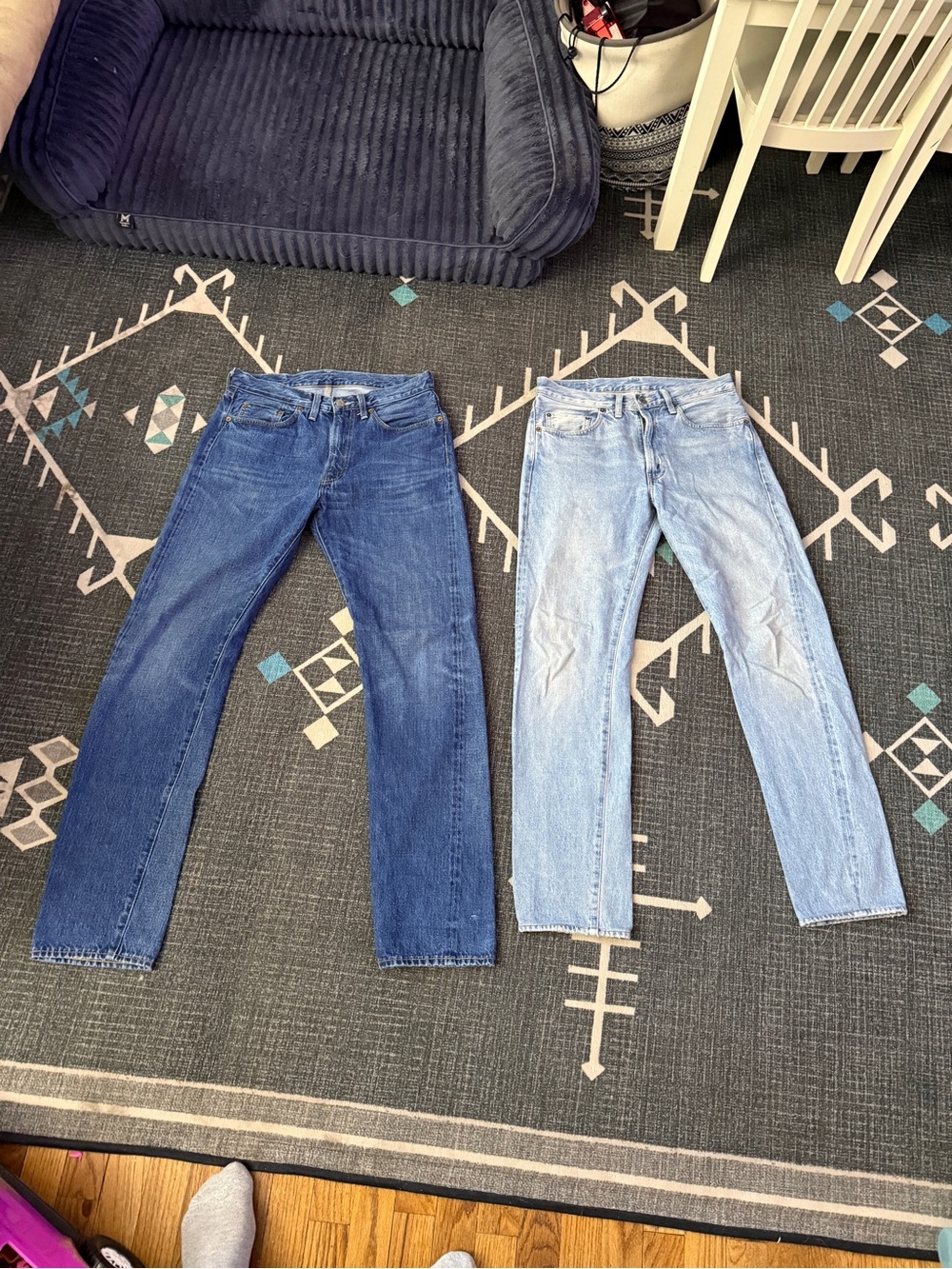 2 pair Levi vintage clothing LVC 501z xx 1954 selvedge Jeansz 31x34 (fit 30x32)